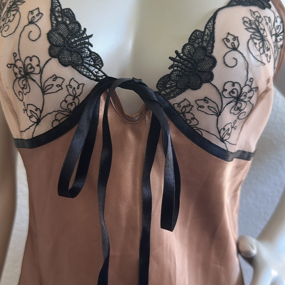 Vintage Andre Kim Korean brand embroidery slip dress - Picture 6 of 10
